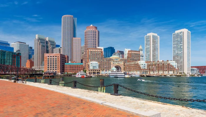 boston-skyline-summer-day-skyscrapers-downtown-against-blue-sky-view-from-harbor-massachusetts-usa